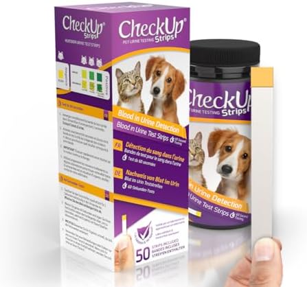 CheckUp blood in urine hematuria test strips for cats and dogs
