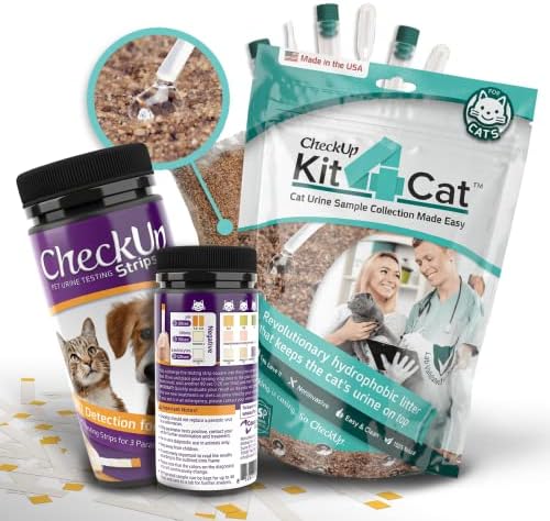 KIT4CAT sample and test UTI bundle with hydrophobic litter and UTI strips